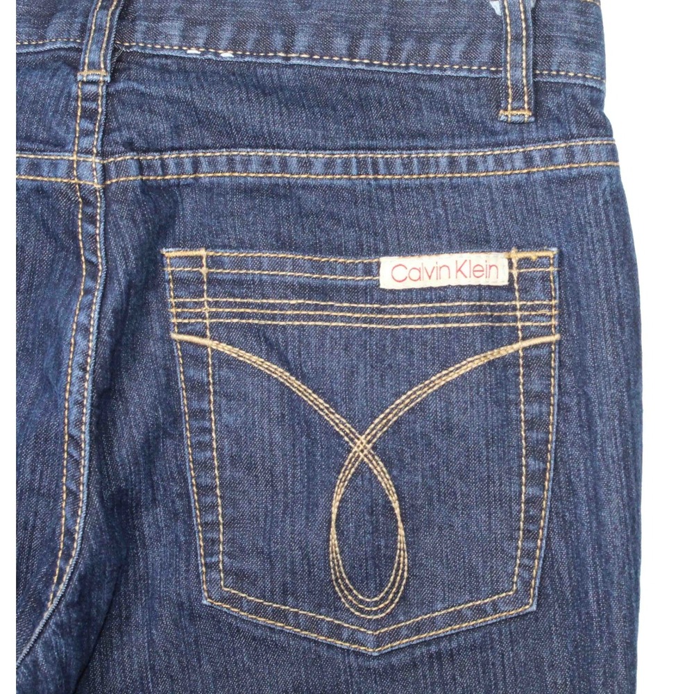 Calvin Klein Cotton Polyester Spandex Flare Jeans WG28A380 Womens Size 6 30 x 31 - Picture 6 of 8